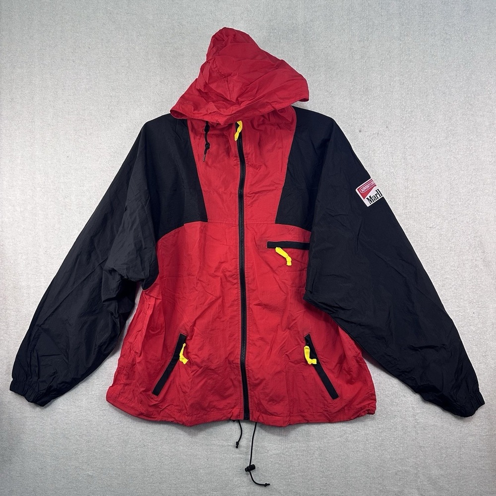 VTG Marlboro Adventure Team Windbreaker Track Suit Jacket & Pants Nylon Men's XL